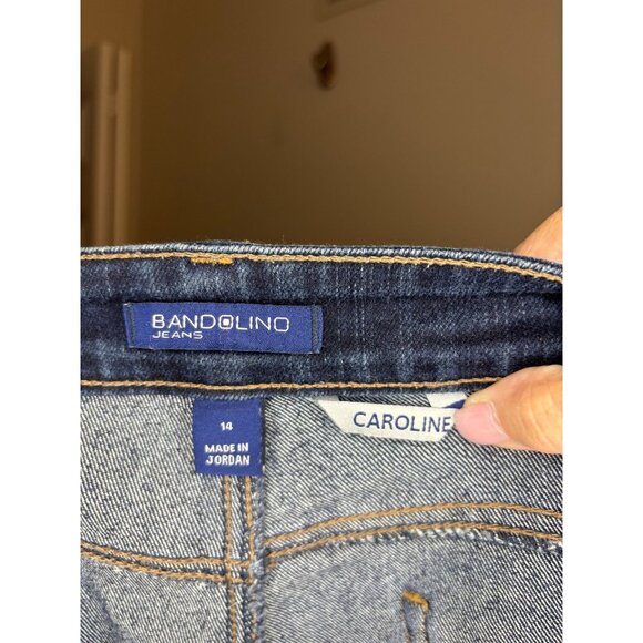 BANDOLINO Caroline Jeans Womens 14 Denim 5-Pocket Stretch - Picture 6 of 6